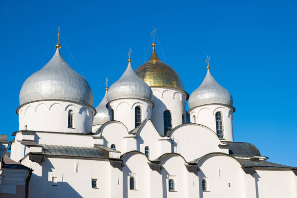 The Cathedral of Saint Sophia (1045-1050) in the Kremlin in Veliky Novgorod, Russia - Foto, afbeelding