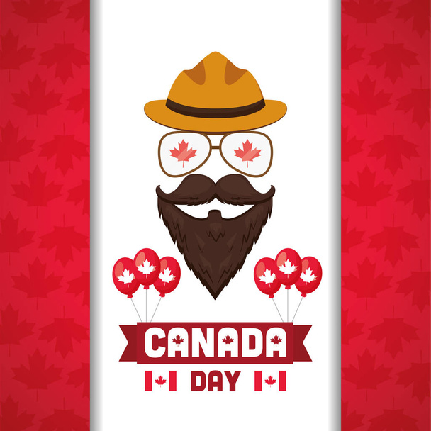 Šťastný Kanadský den - Vektor, obrázek