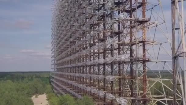 Telekomunikační centrum v Pripjat, v Černobylu-Duga - Záběry, video