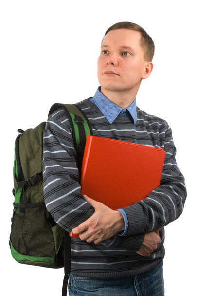 Young student man with a backpack - Photo, image