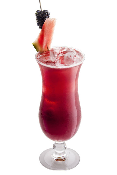 The original fruit cocktail on a white background - Foto, afbeelding