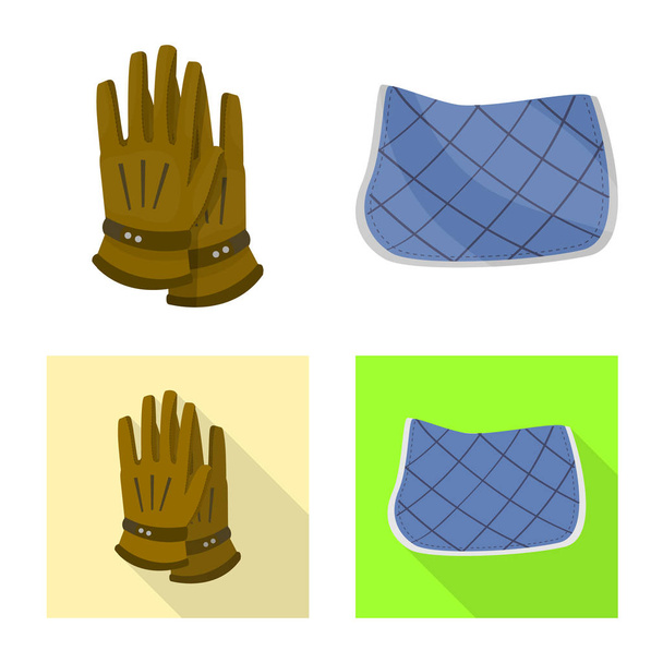 Isolated object of equipment and riding icon. Collection of equipment and competition vector icon for stock. - Vettoriali, immagini