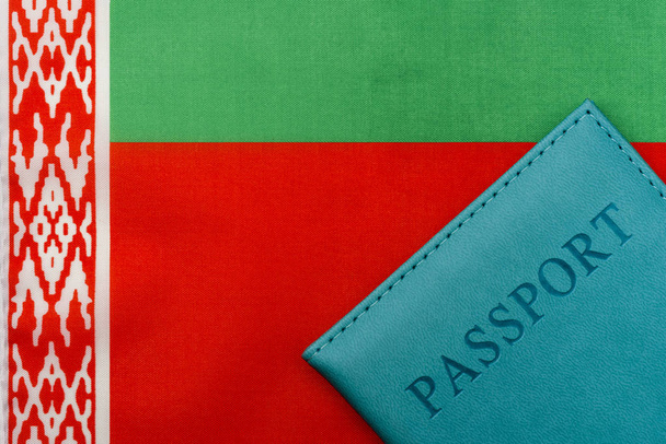 На флаге Беларуси - паспорт
. - Фото, изображение
