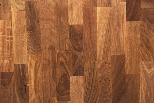 parquet wood texture, dark wooden floor background - Photo, Image