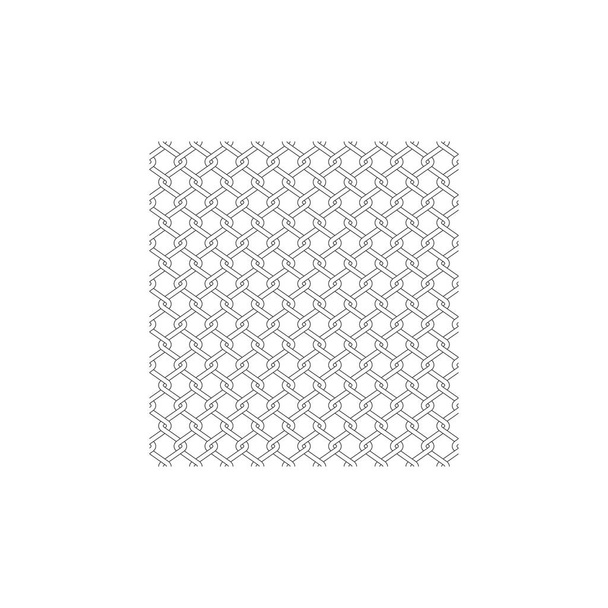 Icona di recinzione a catena isolata. Modello di rete metallica. Design piatto. Illustrazione vettoriale
 - Vettoriali, immagini