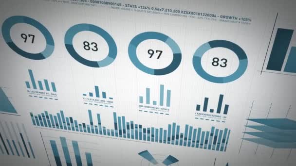 Statistiche aziendali, dati di mercato e infografica Layout / 4k animazione di una serie di analisi e report di business e dati di mercato di design, con infografiche, statistiche a barre, grafici e diagrammi
 - Filmati, video