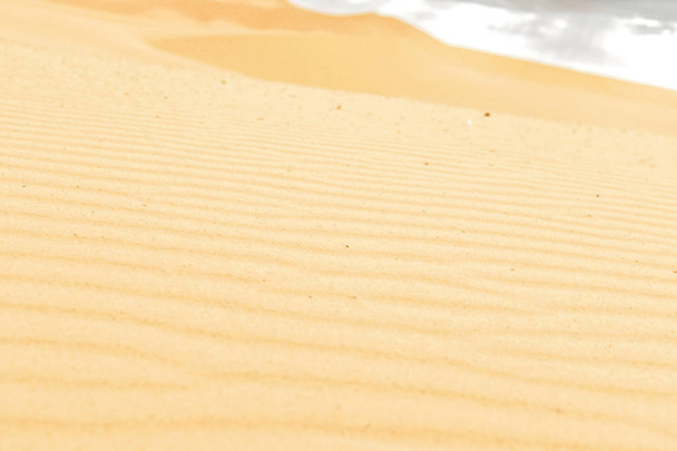 サハラ砂漠の美しい砂丘. - 写真・画像