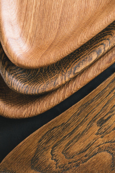 Wood texture. Lining boards wall. Wooden background pattern. Show growth rings - Photo, Image