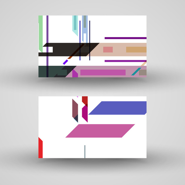 Vector business-card set for your design - Wektor, obraz