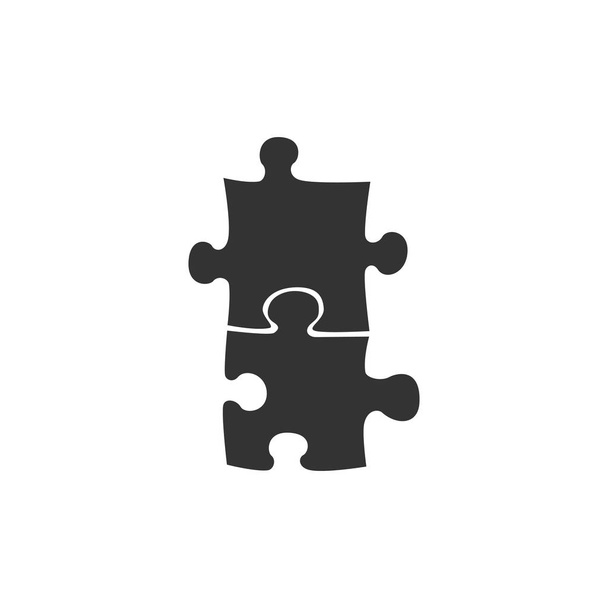 Piece of puzzle icon isolated. Modern flat, business, marketing, finance, internet concept. Flat design. Vector Illustration - Vector, Image