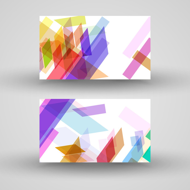 Vector business-card set for your design - Wektor, obraz