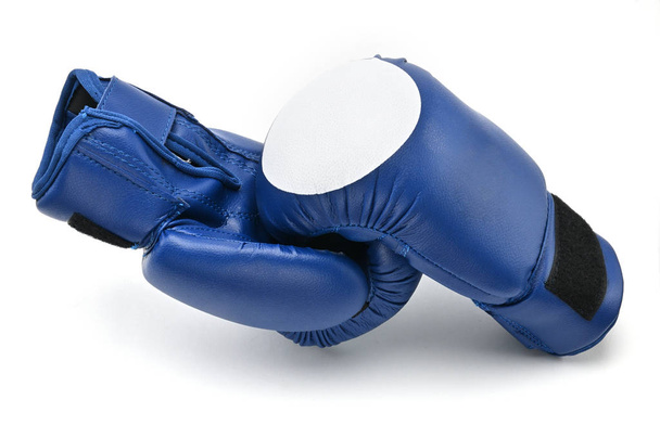 Boxing gloves on a white background.Mitt - 写真・画像