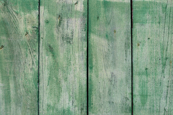 La texture de vieux bois vert avec des motifs naturels - Photo, image