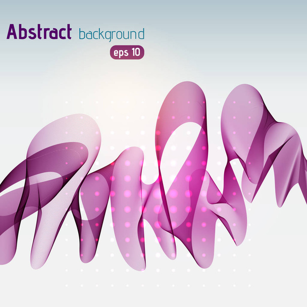 Abstract lines on light background. Vector illustration. Technology background with purple stripes. - Vector, Image
