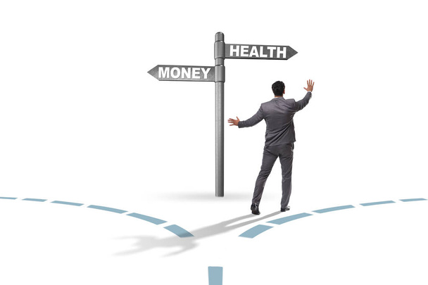 Empresario elegir entre el dinero y la salud
 - Foto, Imagen