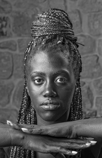 Young black woman studio portrait - Photo, Image