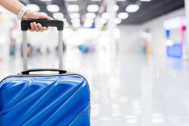 Luggage at airport terminal Travel concept - Photo, image