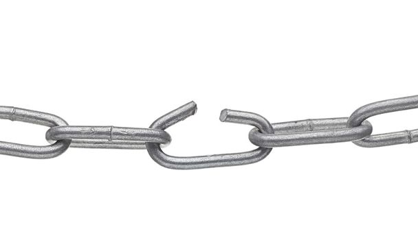 przerywanym łańcuchu metalowe - Zdjęcie, obraz