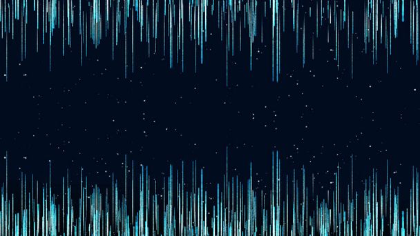 Firma digital de fondo azul oscuro con partículas como la lluvia
  - Foto, imagen