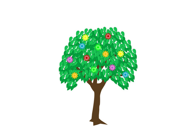 Tree_spring - Wektor, obraz