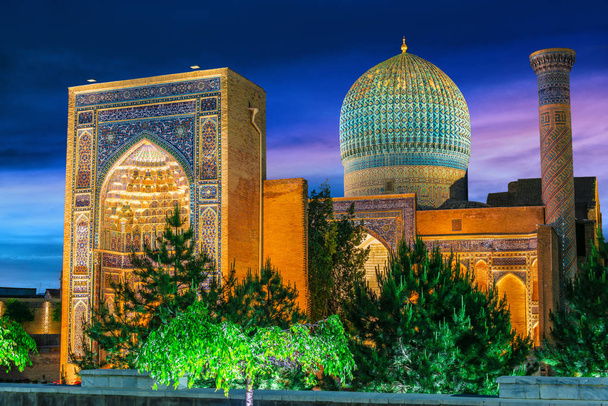 guri amir, ein Mausoleum des asiatischen Eroberers timur in samarkand - Foto, Bild
