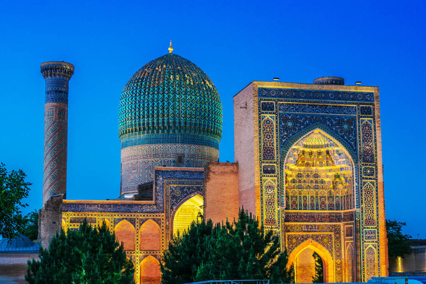 Guri Amir, een mausoleum van de Aziatische veroveraar Timur in Samarkand - Foto, afbeelding