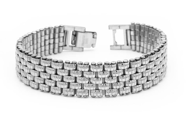 Прикраси срібний браслет. нержавіючої сталі
 - Фото, зображення