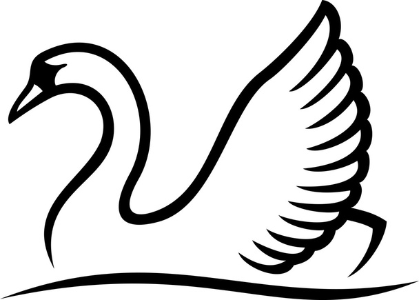 Swan vector - Vektor, Bild