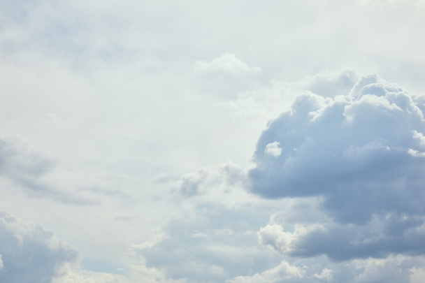 Peaceful white clouds on blue sky with copy space - Fotó, kép