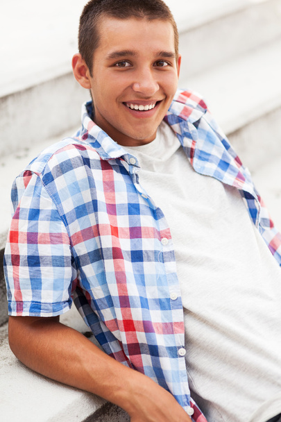 Teenage boy smiling - Photo, Image