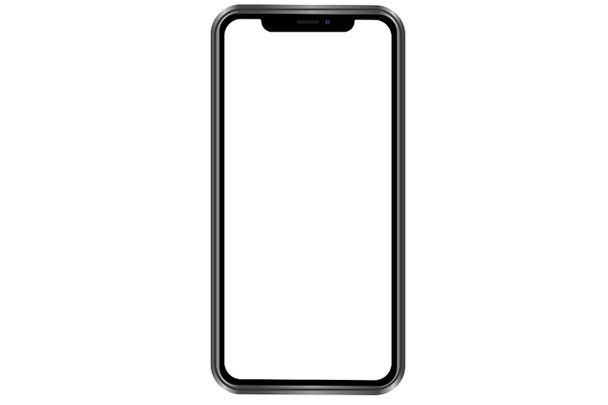 sdSmart teléfono con pantalla blanca en blanco de diseño web. ilustración
 - Foto, Imagen