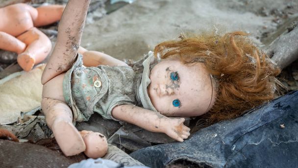 Dirty old doll - Photo, image