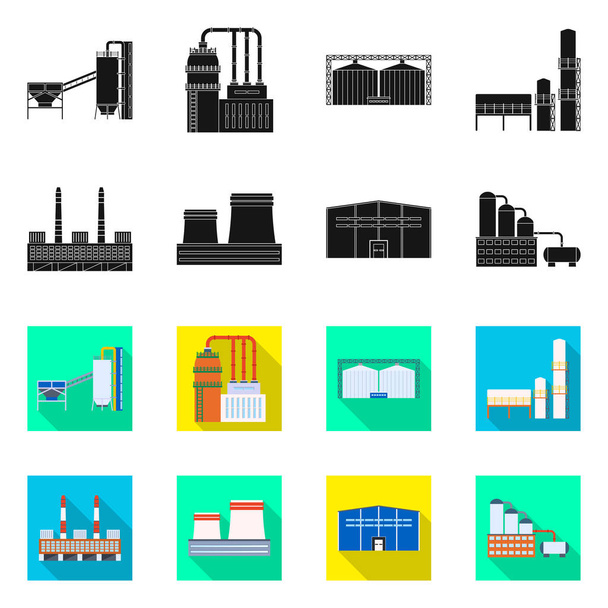 Isolated object of production and structure icon. Set of production and technology stock vector illustration. - Vector, Image