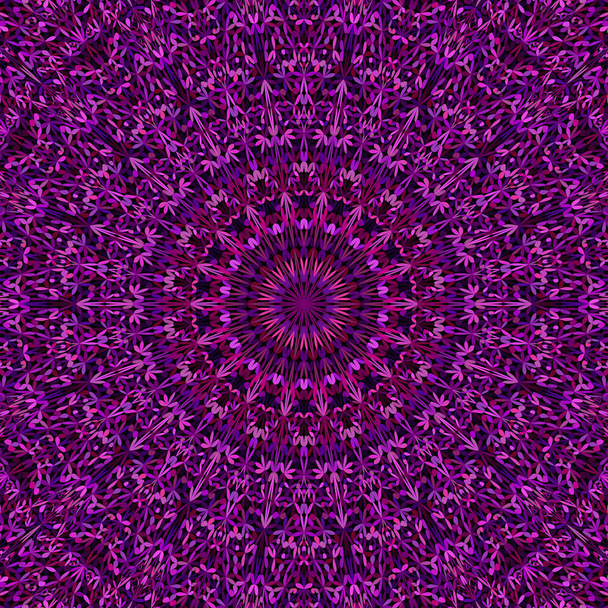 Purple abstract floral garden mandala pattern wallpaper - Vector, Image