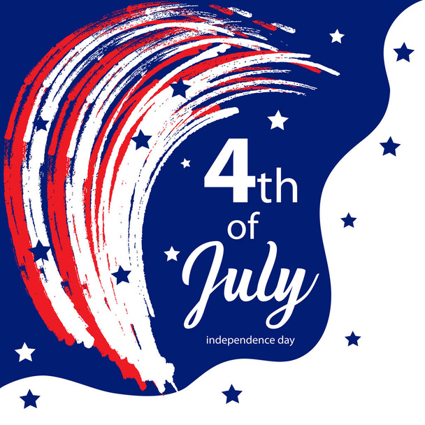 Independence Day Sign, 4th of July. - Vector, Image