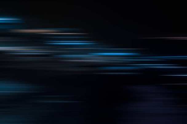 Abstract light trails in the dark background - Photo, Image