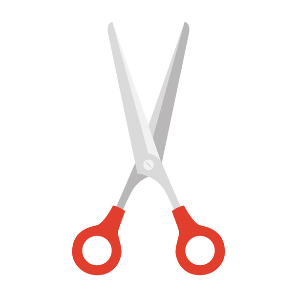Open scissor in white background simple modern Vector Image
