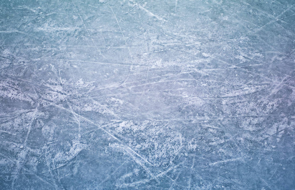 jég a korcsolyázik karcolások, szoros kilátás - Fotó, kép