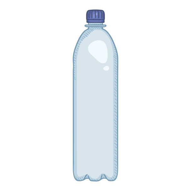 Vector Cartoon illusztráció-nagy műanyag palack - Vektor, kép