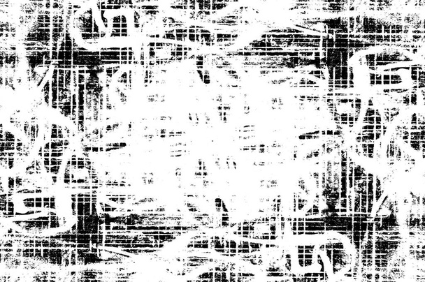 Preto e branco monocromático velho grunge vintage resistiu fundo abstrato textura antiga com padrão retro - Foto, Imagem