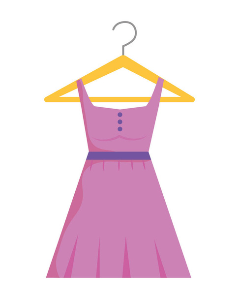 Geïsoleerde jurk design - Vector, afbeelding