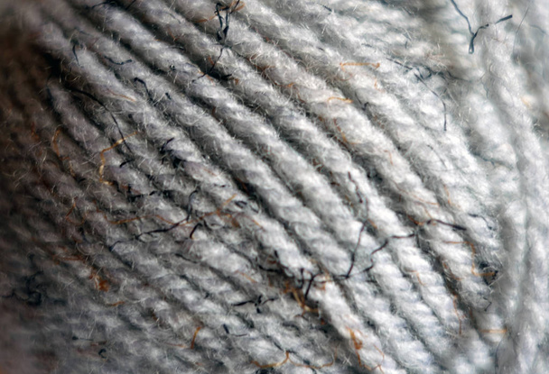 Yarn ball close-up with blur effect. - Photo, Image