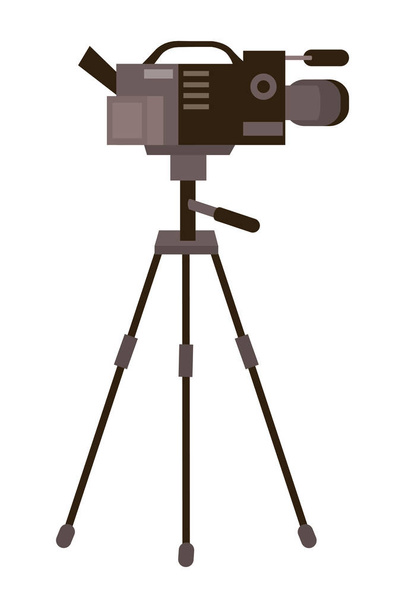 Isolated Videocamera design - Vector, Image