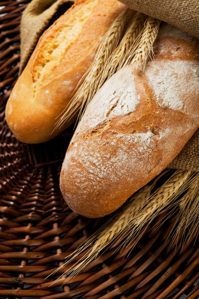 Fresco sabroso pan casero de cerca
 - Foto, imagen