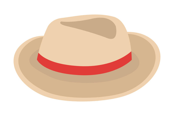 Geïsoleerde hoed ontwerp - Vector, afbeelding