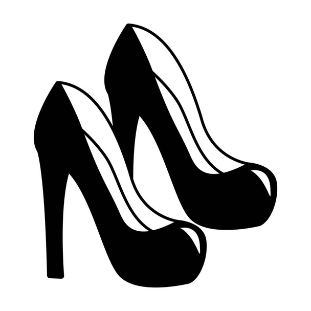 zapatos de tacón alto moda
 - Vector, Imagen
