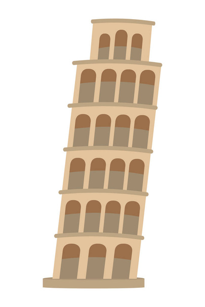 Pisa-Turmgestaltung - Vektor, Bild