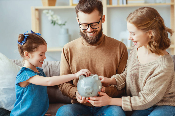 family savings, budget planning, children's pocket money. family - Fotó, kép