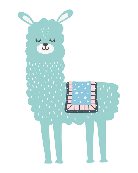 Llama cartoon design - Vektor, kép