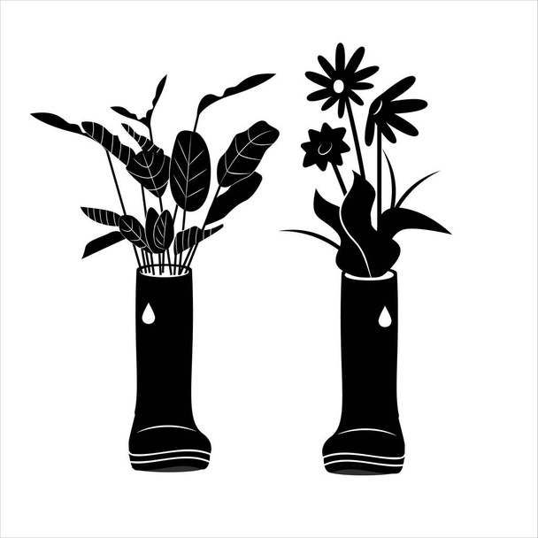 Ícone simples de canteiro de flores. Ilustração vetorial
 - Vetor, Imagem
